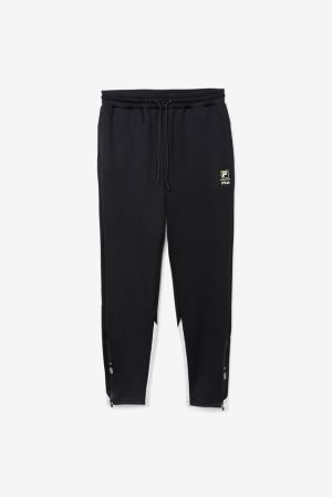 FILA Basset Tech Pants Black / Light / Grey,Mens Clothing | CA.HGCAWT942